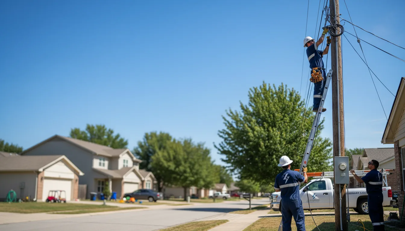 Residential electrician providing installation services in Gifford, PA